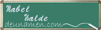 Mabel Walde Visitenkarte